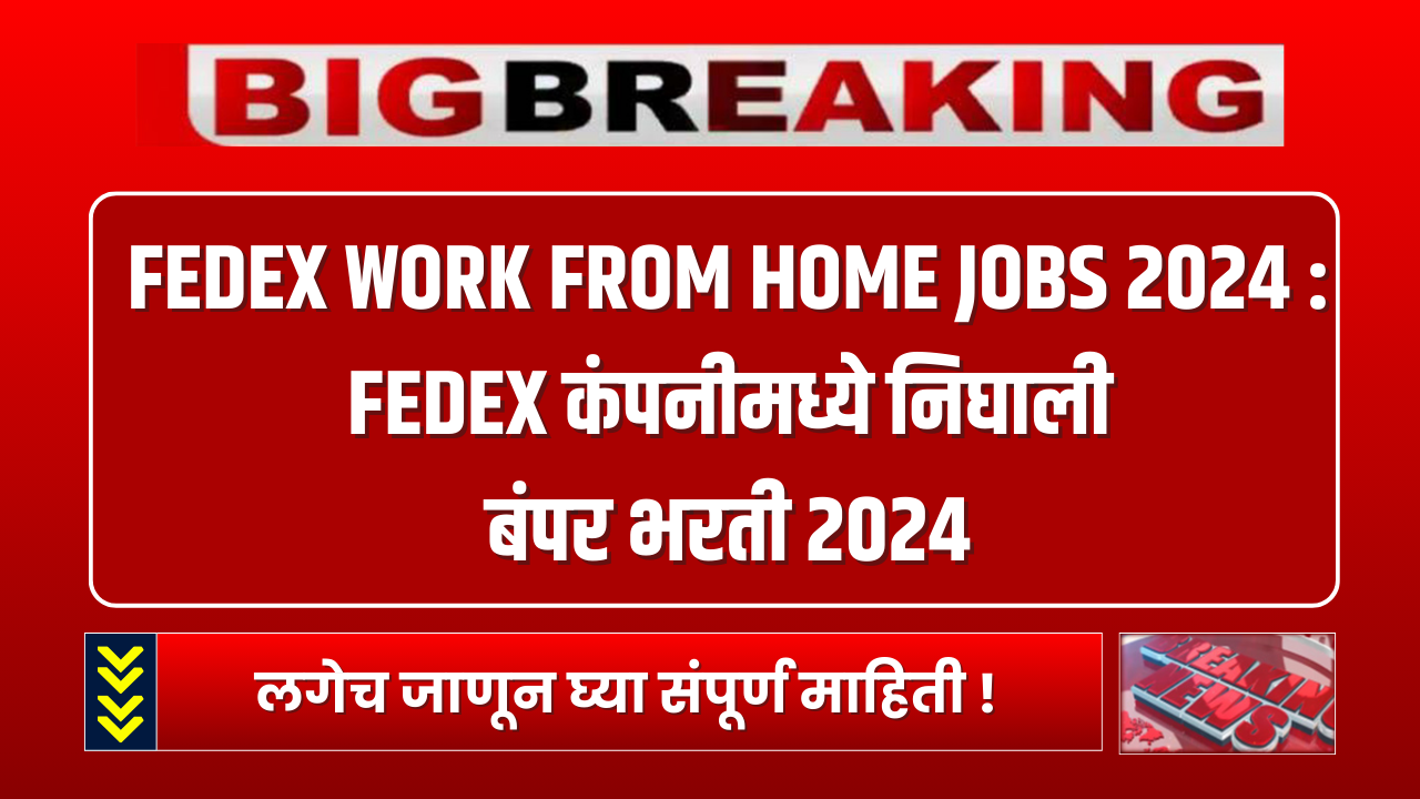 FEDEX WORK FROM HOME JOBS 2024